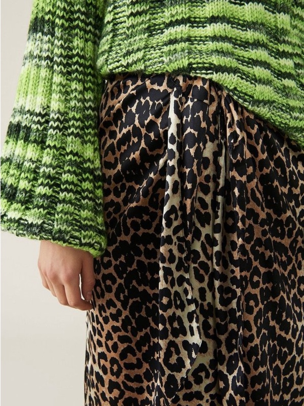 Ganni Neon Melange Knit Sweater | Size Small - Picture 3 of 7